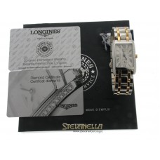 Longines DolceVita ref. L55125797 acciaio oro rosa 18kt diamanti nuovo full set